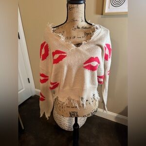 KissyLips Sweater, Size Small